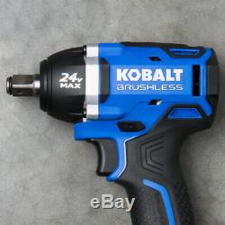 Kobalt 24-volt Max 1/2-in Brushless Cordless Impact Wrench -Battery Not Included