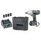 Li-Ion Cordless Impact Wrench Kit with Charger Battery Socket and Storage Case