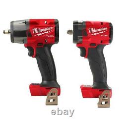 M18 FUEL GEN-2 18V Mid Torque and Compact Cordless 3/8 in Impact Wrench (2-Tool)