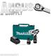 Makita Battery Powered Rechargeable Cordless 3/8 Impact Wrench With 2 Batteries