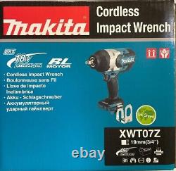 Makita XWT07Z 3/4 Brushless 18 volt BL Cordless Impact Wrench NEW 2 DAY SHIP