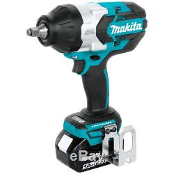 Makita XWT08T 18-Volt 1/2-Inch 5.0Ah Lithium-Ion Cordless Impact Wrench Kit