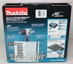 Makita XWT08Z 18-Volt LXT Cordless Brushless 1/2 High Torque Impact Wrench #PIT