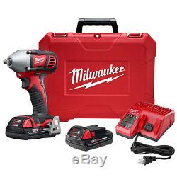Milwaukee 18V 3/8 Impact Wrench Kit with Friction Ring 2658-22CT New