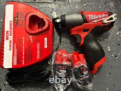 Milwaukee 2454-20 Cordless Impact Wrench Red Kit