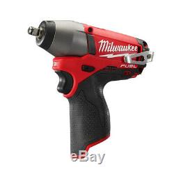 Milwaukee 2454-20 M12 FUEL Li-Ion 3/8 in. Impact Wrench (BT) New