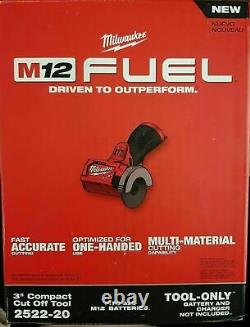 Milwaukee 2522-20 M12 Fuel 3 Cordless Cut Off Tool Grinder NEW