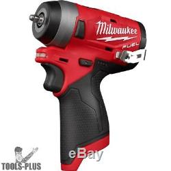 Milwaukee 2552-20 M12 FUEL Stubby Cordless 1/4 Impact Wrench (Tool Only) New