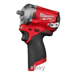 Milwaukee 2554-20 M12 FUEL 12V Cordless Stubby 3/8 in. Impact Wrench (Tool Only)