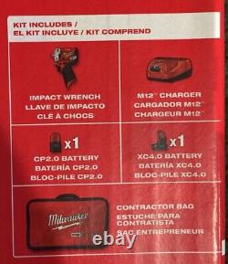 Milwaukee 2554-22 M12 Fuel Lithium-ion Stubby 3/8 Cordless Impact Wrench Kit