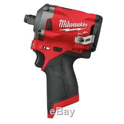 Milwaukee 2555-20 M12 FUEL Li-Ion 1/2 in. Stubby Impact Wrench (BT) New
