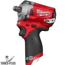 Milwaukee 2555-20 M12 FUEL Stubby Cordless 1/2 Impact Wrench (Tool Only) New