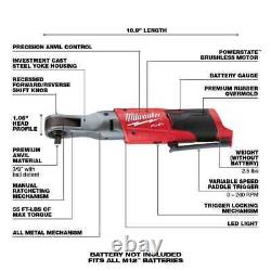 Milwaukee 2557-20 M12 FUEL Brushless Cordless 3/8 in. Ratchet + 2.0Ah Battery