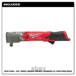 Milwaukee 2565-20 M12 FUEL 12V 1/2 Cordless Right Angle Impact Wrench-Bare Tool