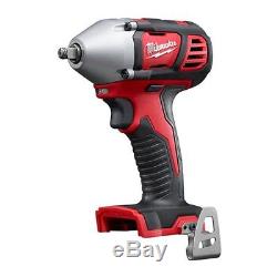 Milwaukee 2658-20 M18 18V Cordless 3/8 Impact Wrench with Friction Ring Bare T