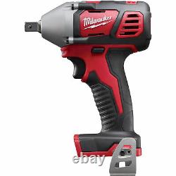 Milwaukee 2659-20 M18 Cordless Compact Impact Wrench 1/2in Pin Detent Anvil