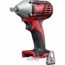 Milwaukee 2659-20 M18 Cordless Compact Impact Wrench 1/2in Pin Detent Anvil