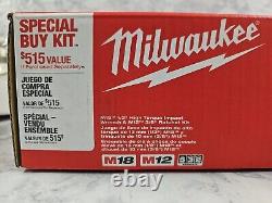 Milwaukee 2663-22 Cordless Impact Wrench Combo Kit, m18 impact and m12 3/8 wren