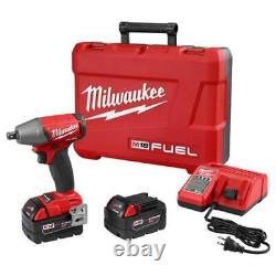 Milwaukee 2755-22 M18 FUEL 18V 1/2-Inch Compact Impact Wrench with Batteries