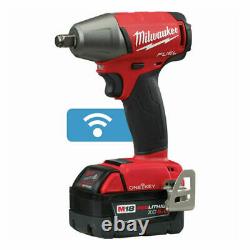 Milwaukee 2759B-22 M18 Fuel One-key 1/2 Compact Impact Wrench Kit with Friction
