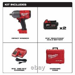 Milwaukee 2766-22 M18 FUEL 18V 1/2 High Torque Detent Pin Impact Wrench Kit NEW