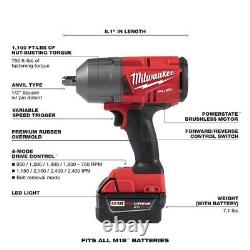 Milwaukee 2766-22 M18 FUEL 1/2 High Torque Impact Wrench with Pin Detent Kit