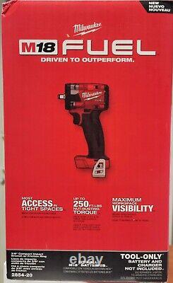 Milwaukee 2854-20 3/8 Brushless Cordless Impact Wrench Volt Bare Tool Only NEW