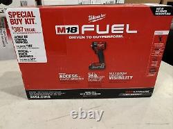 Milwaukee 2854-21HO M18 FUEL 18V Cordless 3/8 in. Compact Impact Wrench Kit New