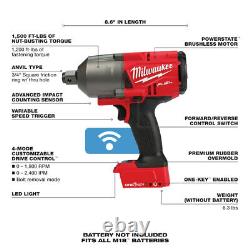 Milwaukee 2864-20 M18 FUEL 3/4 Cordless High Torque Impact Wrench with ONE-KEY
