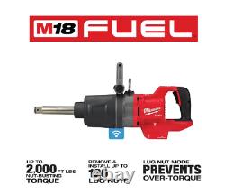 Milwaukee 2869-20 18V 1 inch Impact Wrench Extended Reach with D-Handle