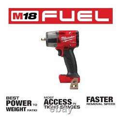 Milwaukee 2960-20 M18 FUELT 3/8 Mid-Torque Impact Wrench with Friction Ring, Bare