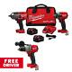 Milwaukee 2988-22 M18 FUEL 1/2, 3/8 Dr Cordless Impact Wrench Kit + FREE DRILL