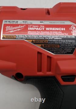 Milwaukee FUEL 18V Brushless Cordless 1/2. Impact Wrench with 5.0 Battery M-323