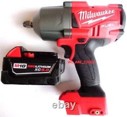 Milwaukee FUEL 2767-20 18V 1/2 Impact Wrench, (2) 48-11-1850 Battery, Charger M18