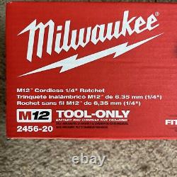 Milwaukee M12 12V Lithium-Ion Cordless 1/4 in. Ratchet (Tool-Only)