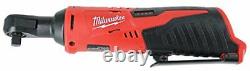 Milwaukee M12 3/8 Ratchet Tool 12V power 250 RPM 35ft lbs Torque LED Fuel check
