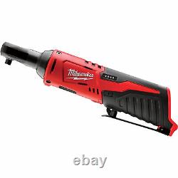 Milwaukee M12 Cordless 1/4in RatchetTool Only, 12 Volt, #2456-20