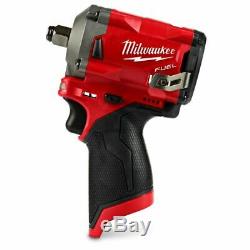 Milwaukee M12 FUEL STUBBY IMPACT WRENCH M12FIWF120 12V 1/2 Anvil, Skin Only