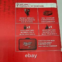 Milwaukee M12 FUEL Stubby 3/8 Drive Impact Wrench Gun Kit 2554-22 SEALED