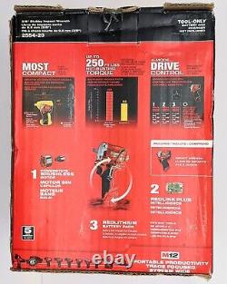 Milwaukee M12 Fuel 2554-20 Cordless Stubby 3/8 Impact Wrench Tool Only New