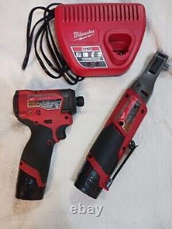 Milwaukee M12 Fuel Ratchet Brushless Impact Lot