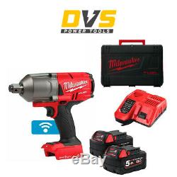 Milwaukee M18ONEFHIWF34-502X 18v 3/4in One-Key Fuel High Torque Impact Wrench 5A