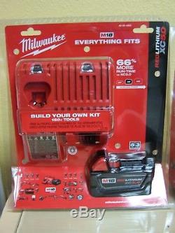 Milwaukee M18 18-Volt Cordless 1/2 in. Impact Wrench Starter Kit NEW 2663-20