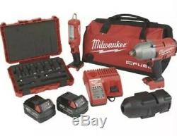 Milwaukee M18 2767-22SS Cordless 1/2in Impact Wrench LED Light and Socket Set