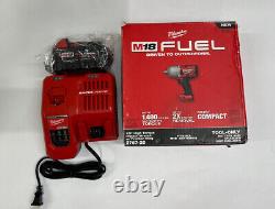 Milwaukee M18 FUEL 2767-20 1/2 Impact Wrench, XC4.0 Battery, Rapid Charger 18V