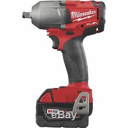 Milwaukee M18 FUEL 2861-22 Cordless Brushless 1/2in Mid-Torque Impact Wrench Kit
