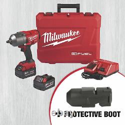 Milwaukee M18 FUEL Cordless High-Torque Impact Wrench Kit and Add a M18 Fuel