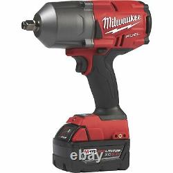 Milwaukee M18 FUEL Li-Ion Cordless 1/2in Impact Wrench LED Light and Socket Set