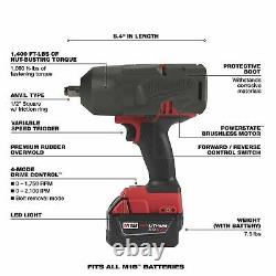 Milwaukee M18 FUEL Li-Ion Cordless 1/2in Impact Wrench LED Light and Socket Set