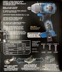 NEW 20V Brushless 1/2 3 Speed Impact Wrench Cordless Compact (TOOL ONLY)